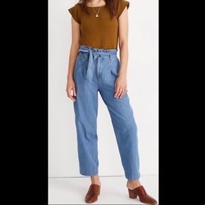 Madewell Denim Paperbag Pants